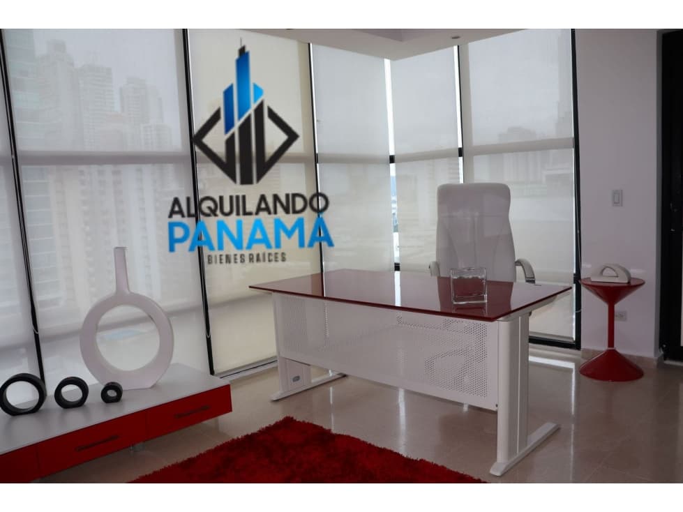 Se Alquila Oficina Amoblada 53 Mts San Fco Paitilla USD795,oo+Itbms - 1