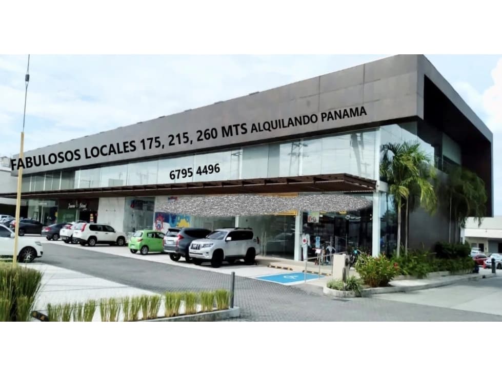 Se Alquilan 3 Exelentes Locales desde 175,215,260 Mts $2.625.oo+Itbms - 1