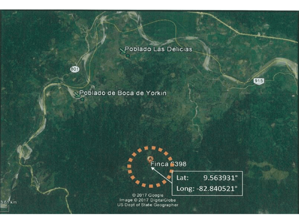 TERRENO DE 79.3 HAS CON QUEBRADA EN CHANGUINOLA, BOCAS DEL TORO - 1