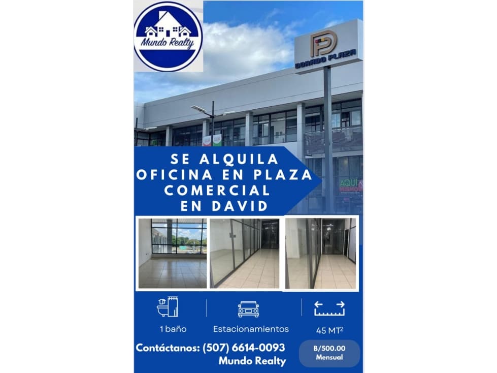 Alquiler de Oficinas en Plaza Comercial - 1