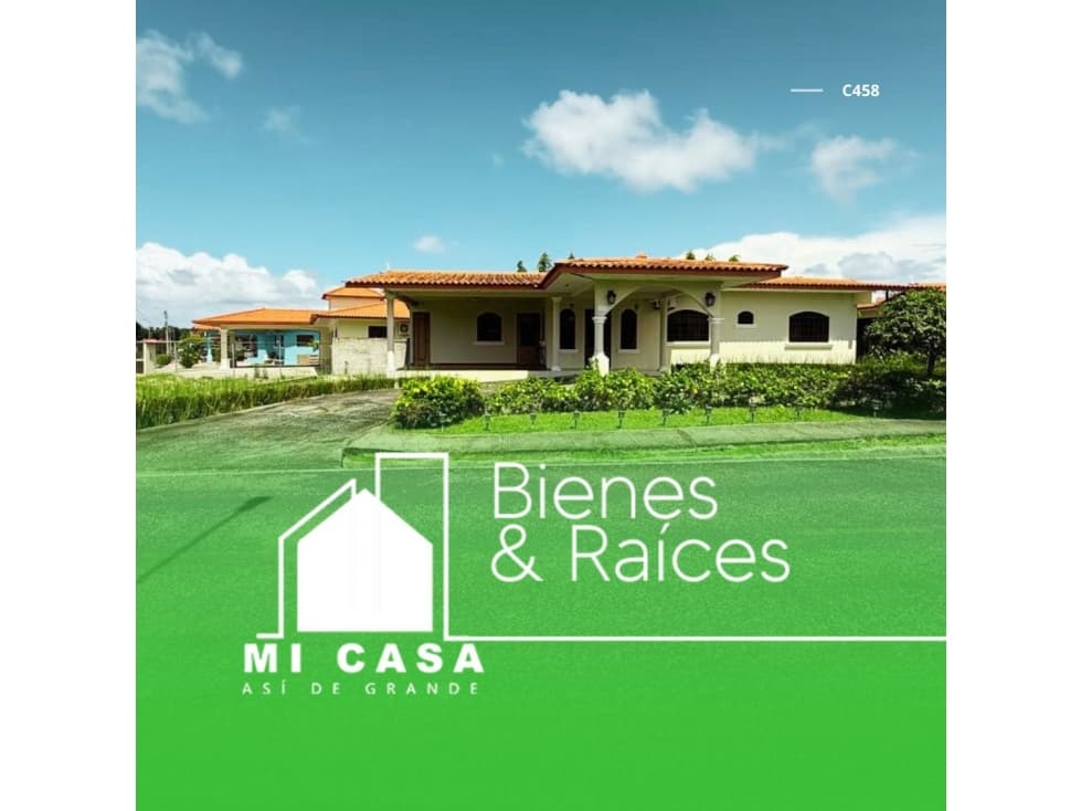 SE ALQUILA CASA EN RESIDENCIAL PRADERA MONTE VERDE, PENONOMÉ C458 - 1
