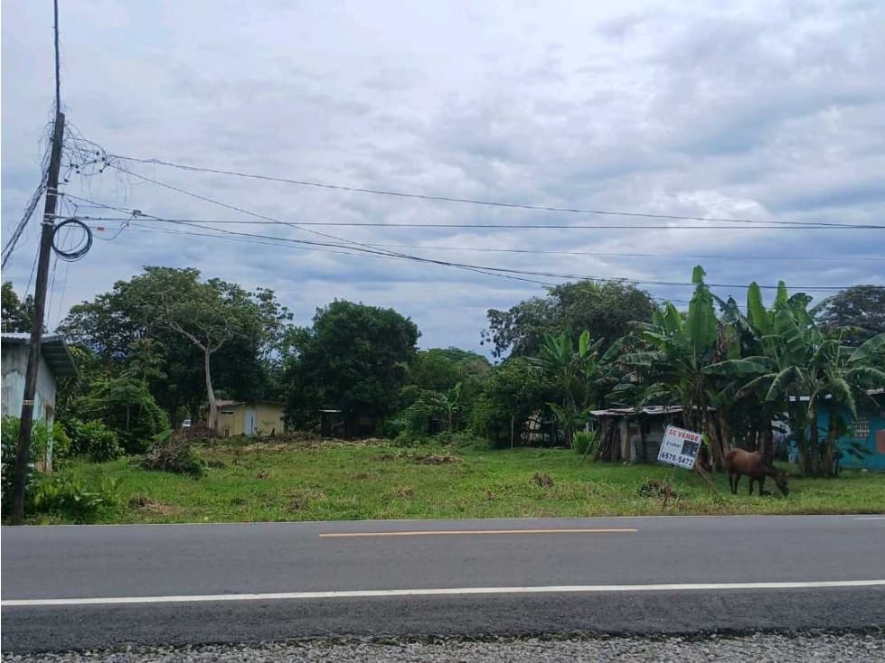 VENTA DE TERRENO EN BOQUERON DE 2,100 METROS FRENTE A CALLE - 1